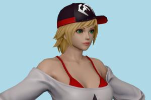 KOF Alice King-of-Fighters, kof, woman, female, people, human, xna, characters, rigged